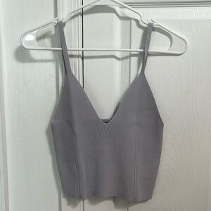 Signature8 brand Crop top. Size Large. Color lavender. Brand new with tags